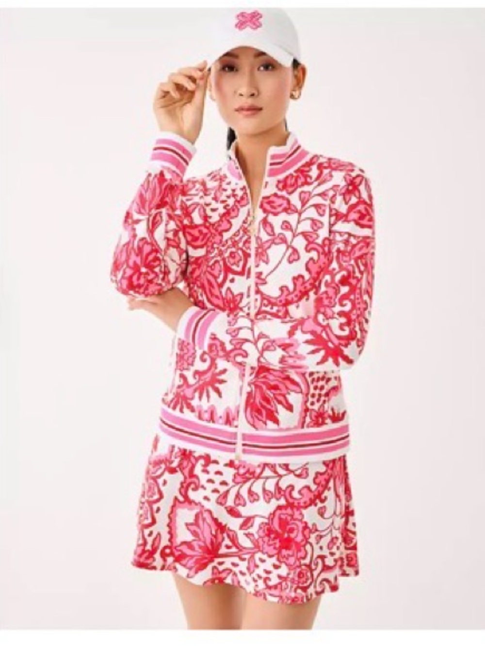 Lilly Pulitzer Pink & White Floral Skort